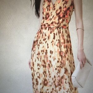 Banana Republic maxi chiffon twist dress NWT M